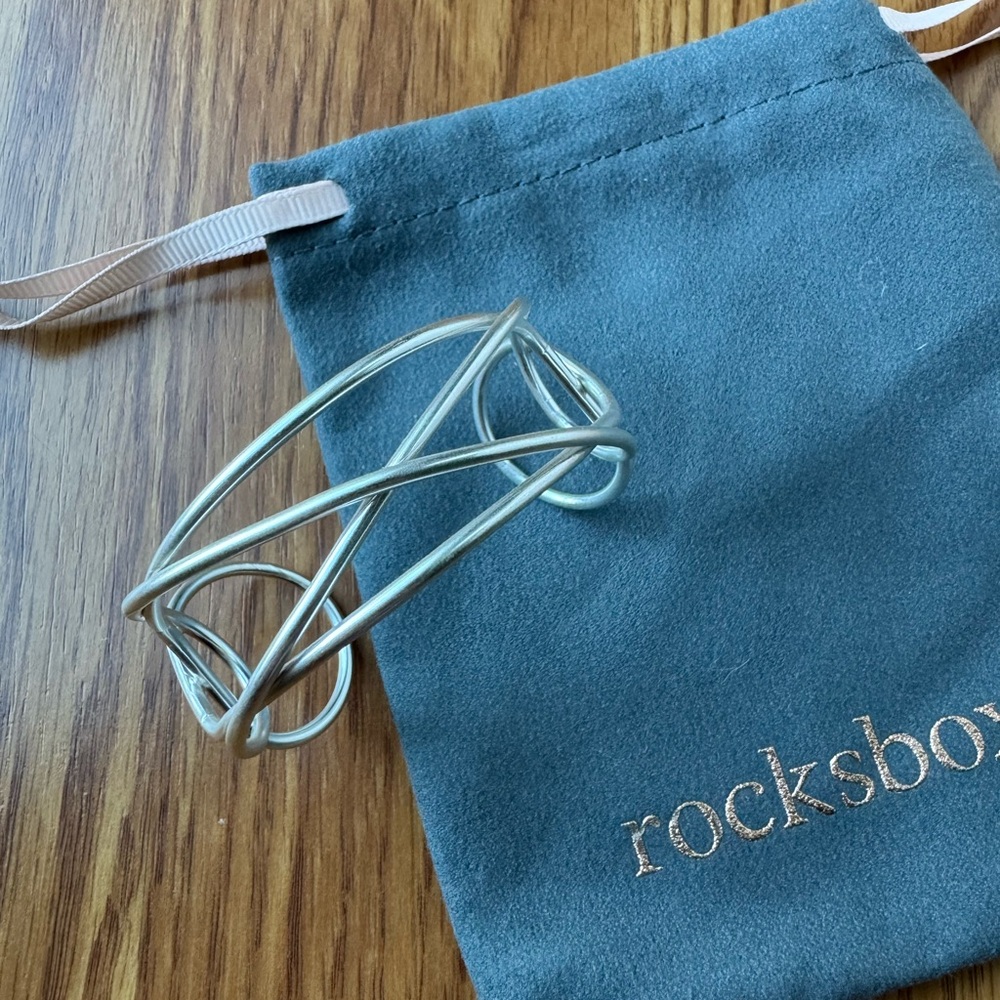 Rocksbox Slate Silver Bracelet Cuff